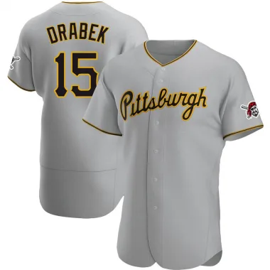 Doug Drabek Men's Authentic Pittsburgh Pirates Gray Road Jersey