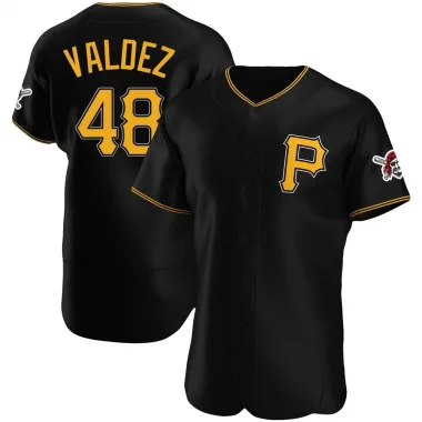 Enmanuel Valdez Men's Authentic Pittsburgh Pirates Black Alternate Jersey