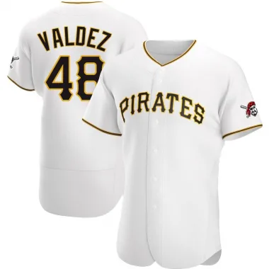 Enmanuel Valdez Men's Authentic Pittsburgh Pirates White Home Jersey