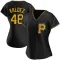 Enmanuel Valdez Women's Authentic Pittsburgh Pirates Black Alternate Jersey